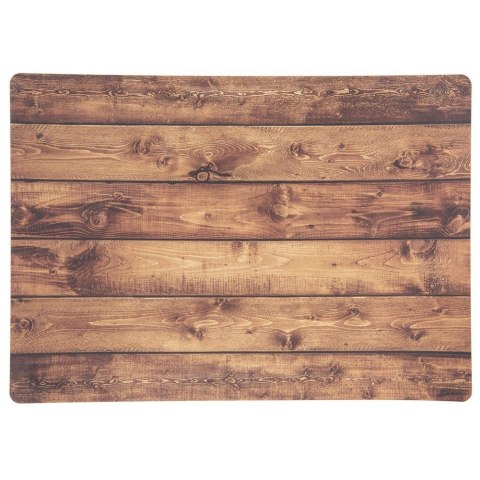 Grupa Orion Sp. z o.o. Podkładka na Stół Wzór Deska Ciemna 43 x 30 cm ORION Mata PCV