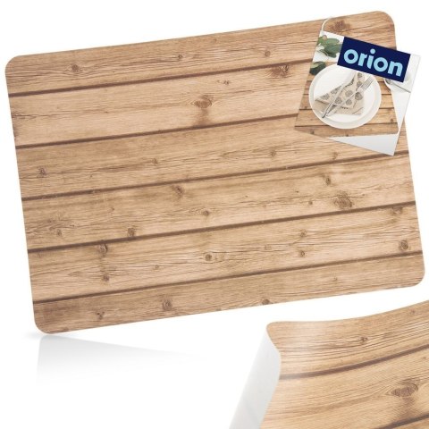 Grupa Orion Sp. z o.o. Podkładka na Stół Wzór Deska Jasna 43 x 30 cm ORION Mata PCV