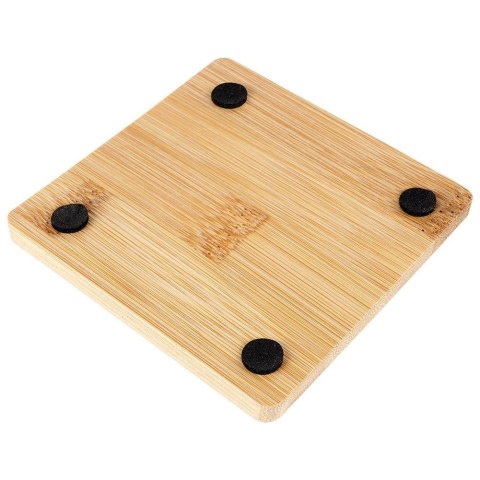 Grupa Orion Sp. z o.o. Podstawki pod Kubek Bambusowe Kwadratowe 4 szt. 9,7 cm EXCELLENT HOUSEWARE