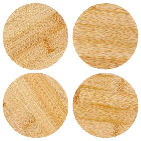 Grupa Orion Sp. z o.o. Podstawki pod Kubek Bambusowe Okrągłe 4 szt. 9,7 cm EXCELLENT HOUSEWARE