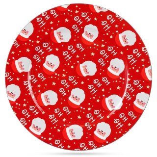 Grupa Orion Sp. z o.o. Podtalerz Świąteczny Mikołaj Czerwony 33 cm VILDE Dekoracja Stołu