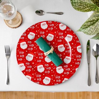 Grupa Orion Sp. z o.o. Podtalerz Świąteczny Mikołaj Czerwony 33 cm VILDE Dekoracja Stołu