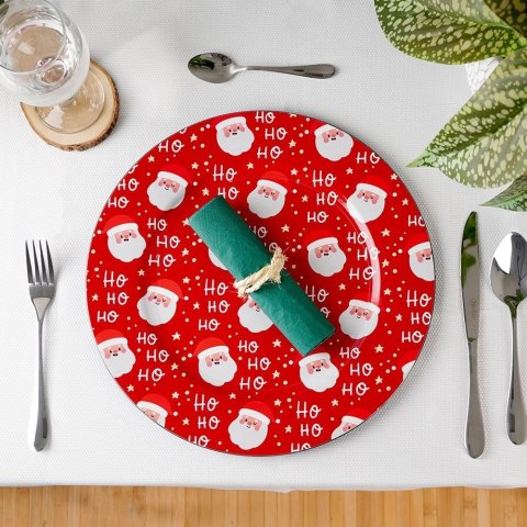 Grupa Orion Sp. z o.o. Podtalerz Świąteczny Mikołaj Czerwony 33 cm VILDE Dekoracja Stołu
