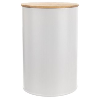 Grupa Orion Sp. z o.o. Pojemnik Metalowy 800 ml ORION Bambusowa Pokrywka Szczelny 12,5 x 9,5 cm