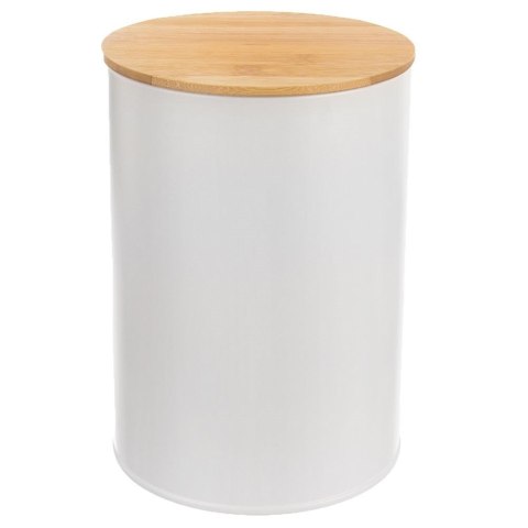 Grupa Orion Sp. z o.o. Pojemnik Metalowy 800 ml ORION Bambusowa Pokrywka Szczelny 12,5 x 9,5 cm