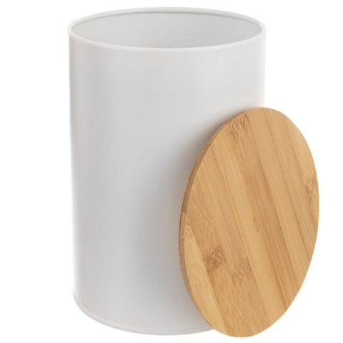 Grupa Orion Sp. z o.o. Pojemnik Metalowy 800 ml ORION Bambusowa Pokrywka Szczelny 12,5 x 9,5 cm
