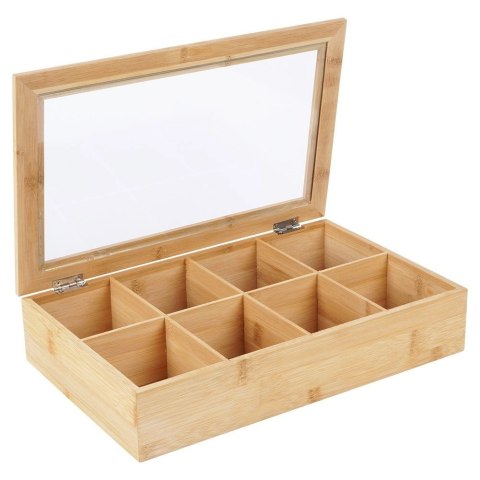 Grupa Orion Sp. z o.o. Organizer na Herbatę Bambusowy EXCELLENT HOUSEWARE 32 x 20 x 6,5 cm 8 el.