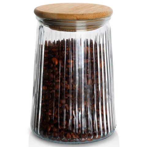 Grupa Orion Sp. z o.o. Pojemnik na produkty sypkie szklany z pokrywką i uszczelką 950 ml