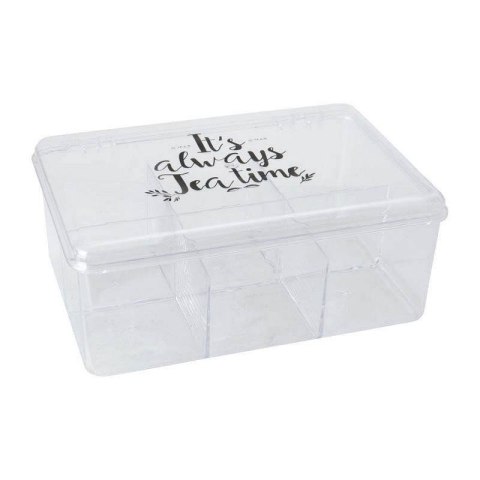 Grupa Orion Sp. z o.o. Pojemnik na Herbatę z Przedziałkami 21,5 x 15 x 8,5 cm EXCELLENT HOUSEWARE