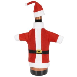 Grupa Orion Sp. z o.o. Pokrowiec na Wino Świąteczny Mikołaj Ubranko Dekoracja Prezent ORION