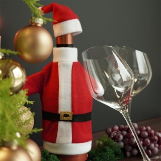 Grupa Orion Sp. z o.o. Pokrowiec na Wino Świąteczny Mikołaj Ubranko Dekoracja Prezent ORION