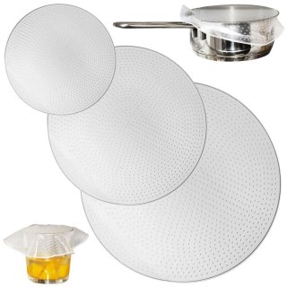 Grupa Orion Sp. z o.o. Zestaw 3 Pokrywki Silikonowe Uniwersalne 15 20 26 cm ORION do Żywności