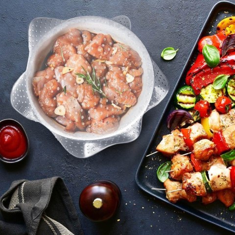 Grupa Orion Sp. z o.o. Zestaw 3 Pokrywki Silikonowe Uniwersalne 15 20 26 cm ORION do Żywności