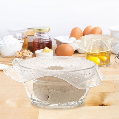 Grupa Orion Sp. z o.o. Zestaw 3 Pokrywki Silikonowe Uniwersalne 15 20 26 cm ORION do Żywności