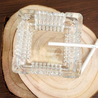 Grupa Orion Sp. z o.o. Popielniczka Szklana Kwadratowa Ozdobna Kryształ 105 cm VILDE