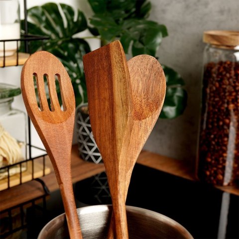 Grupa Orion Sp. z o.o. Zestaw Przyborów Kuchennych 3 el. EXCELLENT HOUSEWARE Drewno Akacjowe