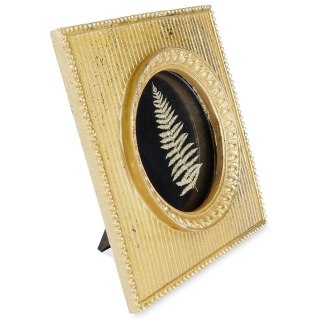 Grupa Orion Sp. z o.o. Ramka na Zdjęcia Fotografie Złota Ozdobna Dekoracyjna Stojąca VILDE 10x10cm