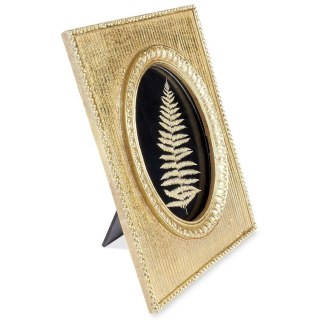 Grupa Orion Sp. z o.o. Ramka na Zdjęcia Złota Polystone do Postawienia 13 x 18 cm VILDE