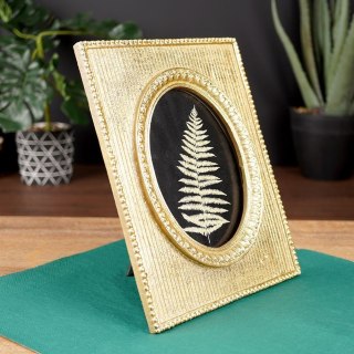 Grupa Orion Sp. z o.o. Ramka na Zdjęcia Złota Polystone do Postawienia 13 x 18 cm VILDE