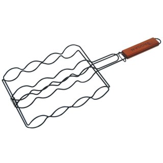 Grupa Orion Sp. z o.o. Ruszt do Grillowania Kiełbas Nieprzywierający Drewno 50 x 19 cm VAGGAN