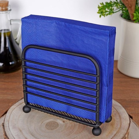 Grupa Orion Sp. z o.o. Serwetnik Metalowy Loft Czarny Industrialny 11,5 x 10 cm VILDE