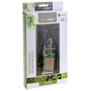 Grupa Orion Sp. z o.o. Moskitiera na Drzwi Podwójna Czarna 220 x 150 cm Poliester PROGARDEN