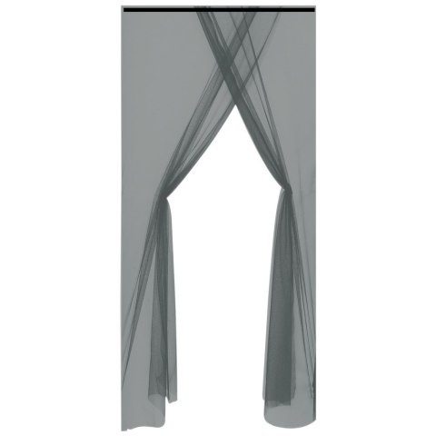 Grupa Orion Sp. z o.o. Moskitiera na Drzwi Podwójna Czarna 220 x 150 cm Poliester PROGARDEN