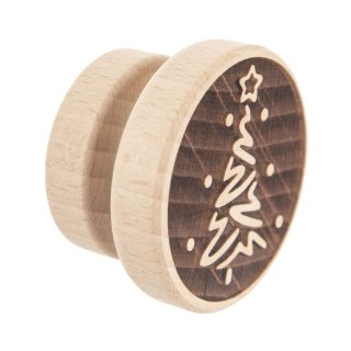 Grupa Orion Sp. z o.o. Stempel do Ciastek Drewniany Choinka Pierników Dekoracja 5,5 cm ORION