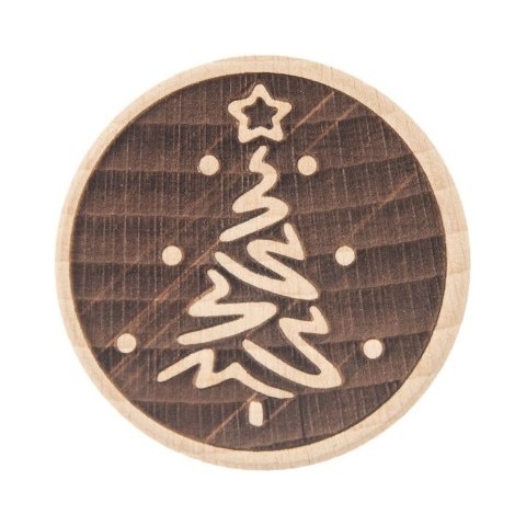 Grupa Orion Sp. z o.o. Stempel do Ciastek Drewniany Choinka Pierników Dekoracja 5,5 cm ORION