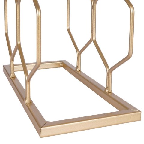 Grupa Orion Sp. z o.o. Stojak na Wino Metalowy Złoty Osiem Butelek do Leżakowania 48 cm T4Y