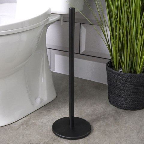 Grupa Orion Sp. z o.o. Stojak na Papier Toaletowy Wolnostojący Stalowy Czarny Mat na 5 Rolek BS