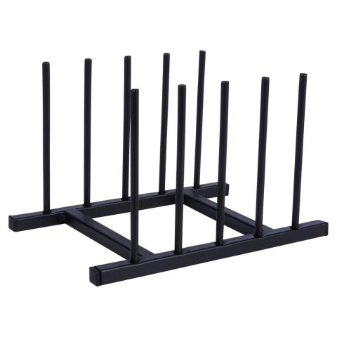 Grupa Orion Sp. z o.o. Stojak na Pokrywki Talerze Metalowy Czarny LOFT 4 szt. 19,5 cm HSC