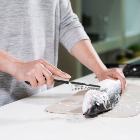 VLACHOS BROS S.A IMPORTS (NAVA),Valantis Vlachos Skrobak do Ryb MISTY Oczyszczania Łusek z Uchwytem 22 cm NAVA