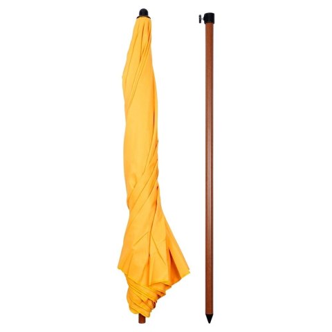 AM/63 Parasol Plażowy Ogrodowy Stabilny Żółty Regulowany Składany AMBIANCE 200 cm