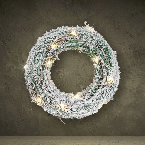 Grupa Orion Sp. z o.o. Stroik Ozdoba Świecący 30 LED Świąteczny Wiszący Solidny Trwały VILDE 40 cm