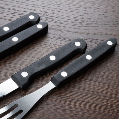 Grupa Orion Sp. z o.o. Sztućce do Steków Burgerów Stalowe Zestaw 8 el. BBQ Ząbkowane Ostrze