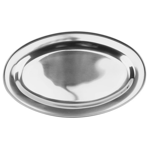 Grupa Orion Sp. z o.o. Taca do Serwowania Stalowa Owalna 39 x 26 cm EXCELLENT HOUSEWARE