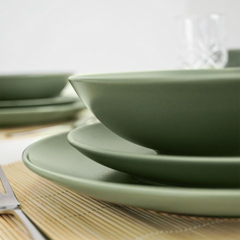 Grupa Orion Sp. z o.o. Talerz Deserowy Ceramiczny Zielony ALFA 21,5 cm ORION Zmywarka