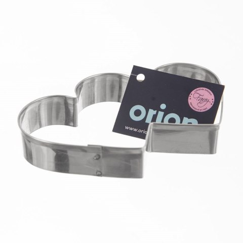 Grupa Orion Sp. z o.o. Wykrawacz do Ciastek Podwójne Serce 9 x 5,5 cm Stal do Zmywarki ORION