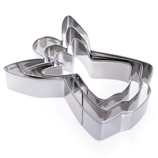 Grupa Orion Sp. z o.o. Wykrawacze do Ciastek 3 szt. LA CUCINA Anioł Stal Nierdzewna 12 cm