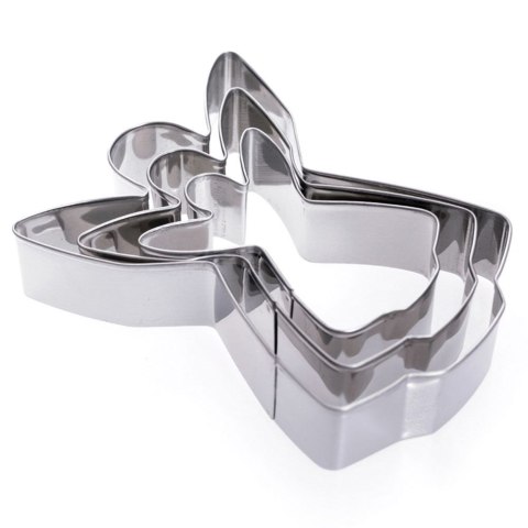 Grupa Orion Sp. z o.o. Wykrawacze do Ciastek 3 szt. LA CUCINA Anioł Stal Nierdzewna 12 cm