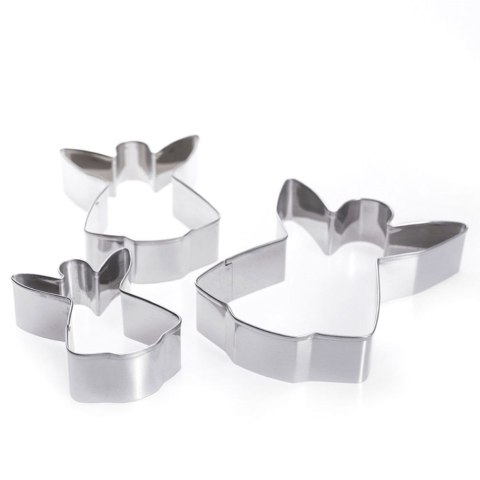 Grupa Orion Sp. z o.o. Wykrawacze do Ciastek 3 szt. LA CUCINA Anioł Stal Nierdzewna 12 cm