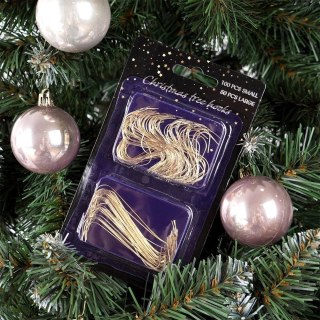 Grupa Orion Sp. z o.o. Zawieszki Haczyki 150 szt. VILDE Metalowe Złote na Bombki 4/6 cm