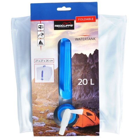 Grupa Orion Sp. z o.o. Zbiornik na Wodę 20 L REDCLIFFS Składany Kanister z Kranikiem Biwak