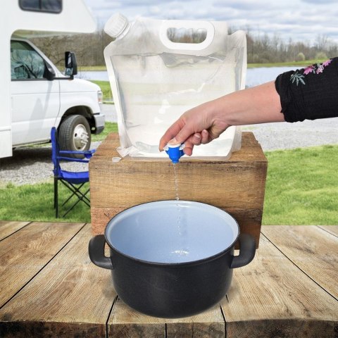 Grupa Orion Sp. z o.o. Zbiornik na Wodę 4,8 L ORION Składany Kanister z Kranikiem Kemping