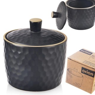 Grupa Orion Sp. z o.o. Cukierniczka Cukiernica Ceramiczna Czarna Ozdobna Klasyczna ORION 320 ml