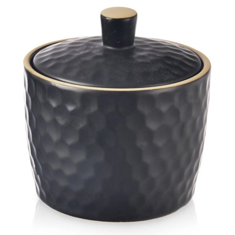 Grupa Orion Sp. z o.o. Cukierniczka Cukiernica Ceramiczna Czarna Ozdobna Klasyczna ORION 320 ml