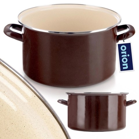 Grupa Orion Sp. z o.o. Garnek Emaliowany Retro Tradycyjny Duży Gaz Indukcja Solidny ORION 8 l