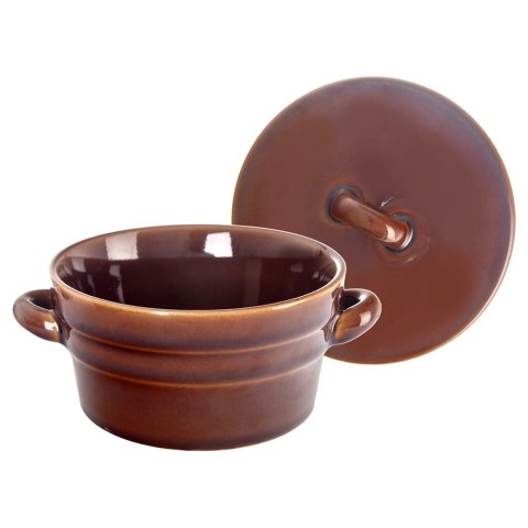 Grupa Orion Sp. z o.o. Garnek Pojemnik na Smalec Pasztet Ceramiczny z Pokrywką Solidny ORION 340ml