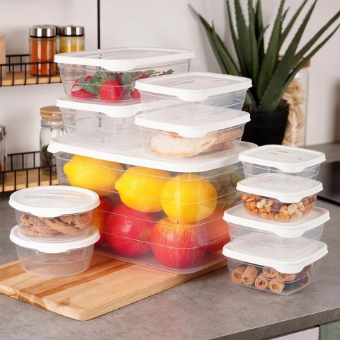 Grupa Orion Sp. z o.o. Komplet Pojemników Kuchennych do Kuchni Lodówki EXCELLENT HOUSEWARE 11 szt.